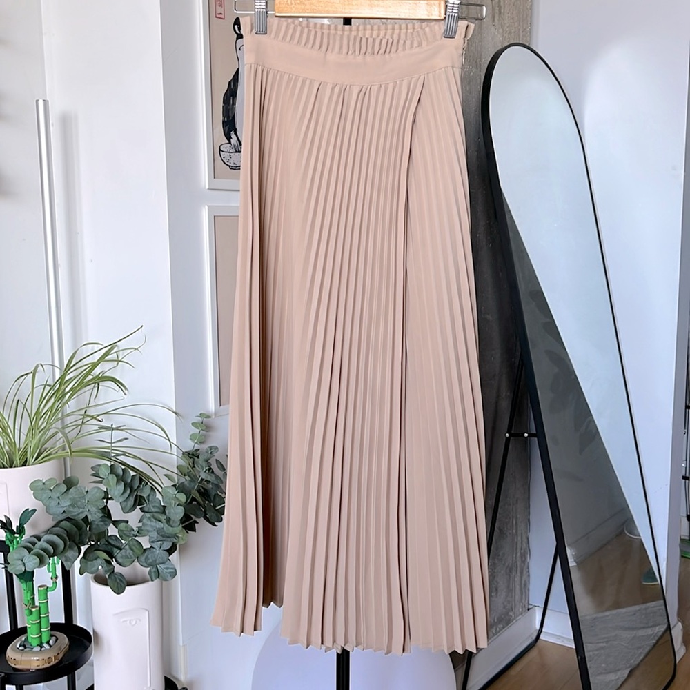 Aritzia 1-01 by Babaton Pleated Midi Skirt